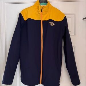 NHL Nashville Predators Yellow and Navy fully lined Jacket
